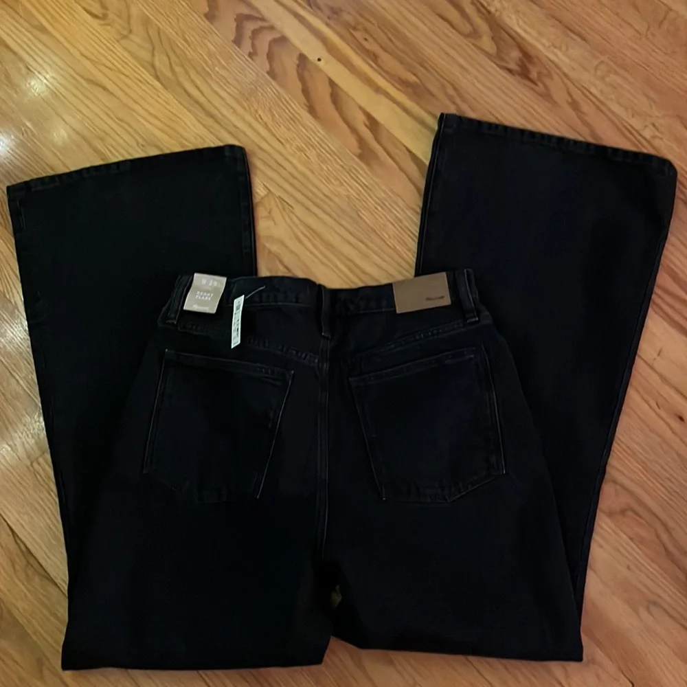NWT Madewell black baggy flare jeans size 29 - Picture 3 of 4